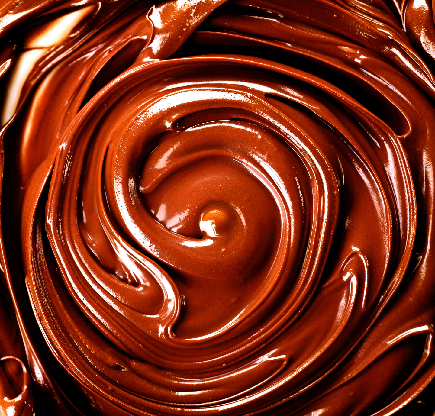 Chocolate. Melted Chocolate Background with Abstract Swirls